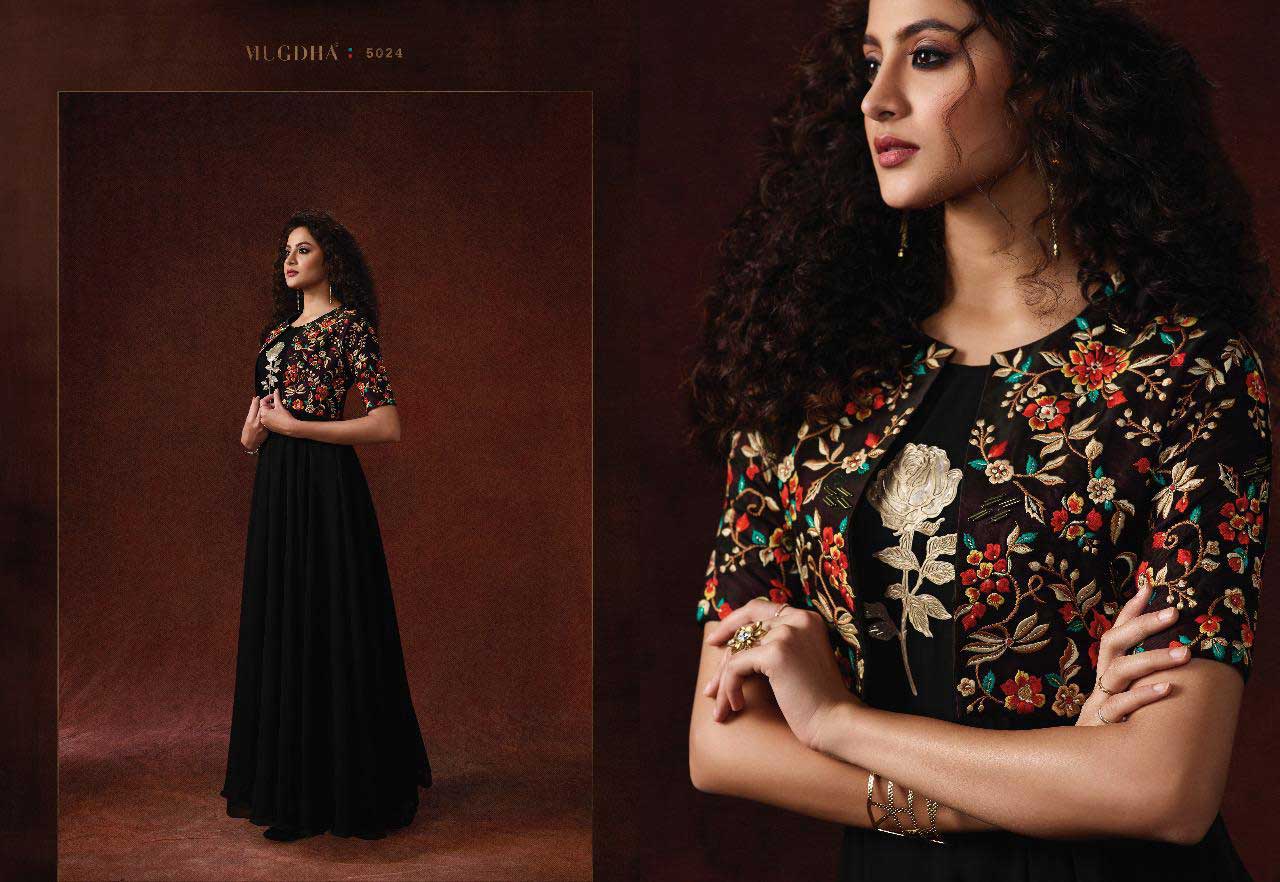 Mugdha Elite Vol-3 Silk Georgette Gown Sets Mugdha Elite Vol-3 Silk Georgette Gown Sets